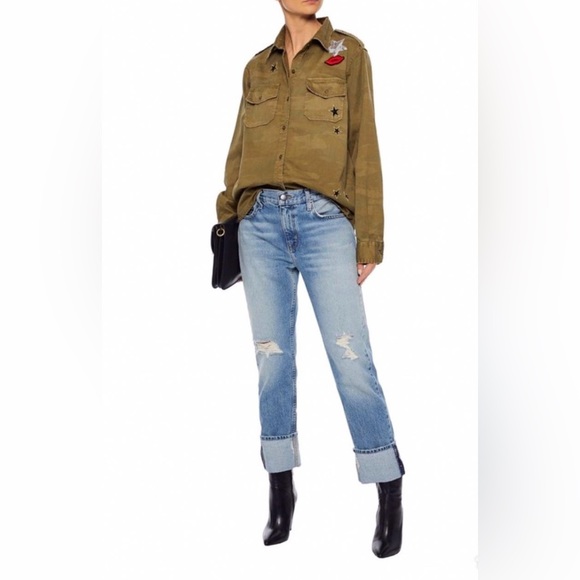 Current/Elliott The Perfect PatchworK shirt - Picture 4 of 15